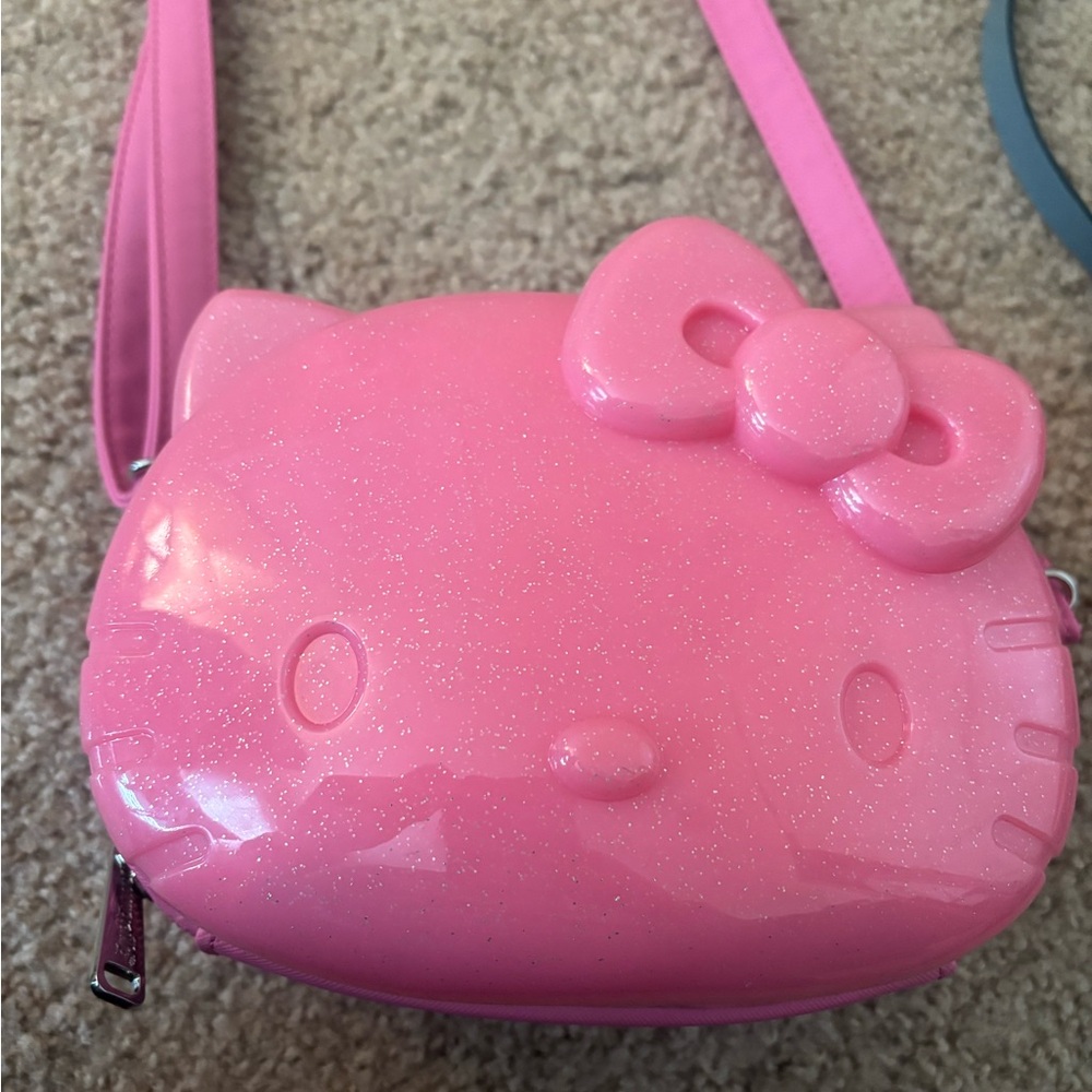 Loungefly x Sanrio 50th anniversary Pink Glitter Hello Kitty Crossbody Bag - Picture 12 of 12